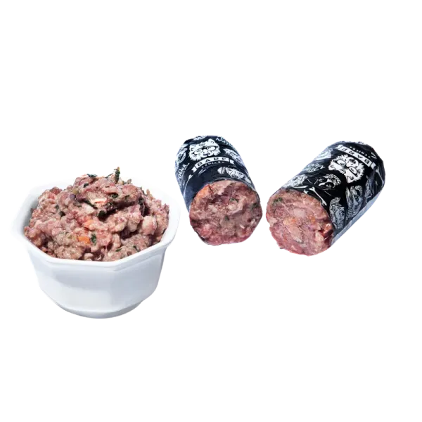 <strong>Barf</strong> Alimento Húmedo Natural Completo para Perros, Pollo, Caja 4 kg, 20 unidades de 200 gr, en sachet - Imagen 3