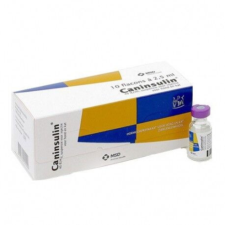 <strong>Caninsulin</strong> Insulina Porcina 40 UI/ml, Control de Diabetes para Perros y Gatos, 1 vial de 10 ml