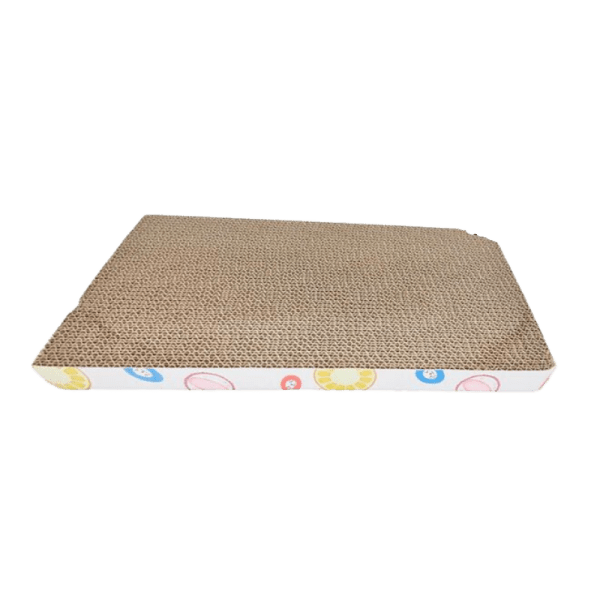 <strong>Marben Pets</strong> Rascador con Forma de Tabla, Cartón Corrugado con Diseño y Catnip, Medidas 40 x 22 x 3 cm