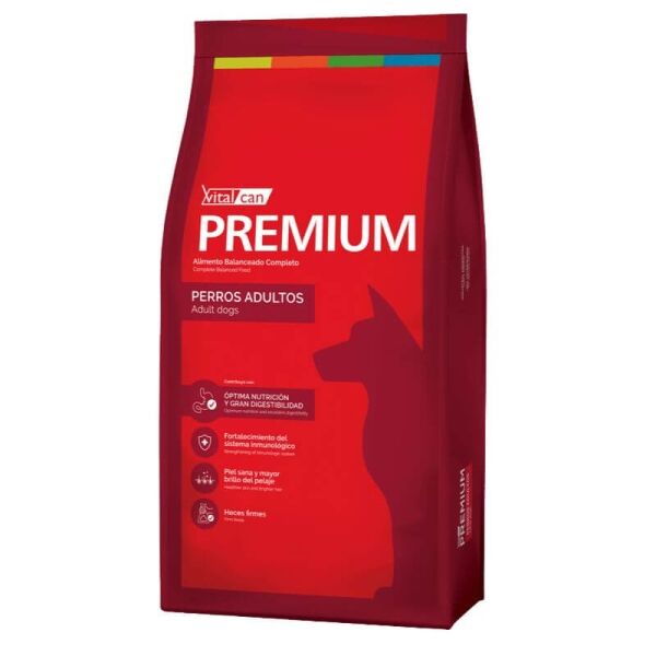 <strong>Vitalcan Premium</strong> Carne, Alimento Seco para Perros Adultos, bolsa de 20 kg