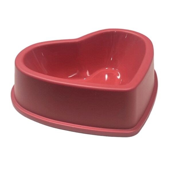 <strong>Guau!</strong> Plato en Forma de Corazón, Rojo, 20x16x5,5 cm