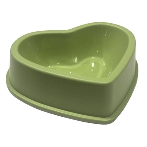 <strong>Guau!</strong> Plato en Forma de Corazón, Verde, 20x16x5,5 cm