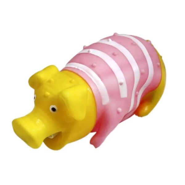 <strong>Wonder Dog</strong> juguete en forma de Cerdo Chillón para Perros, color Rosado
