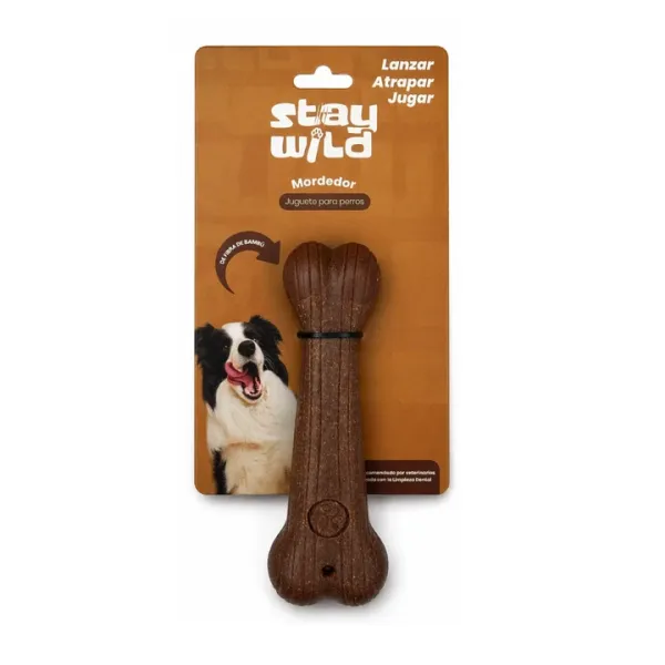 <strong>Stay Wild</strong> Hueso L, Juguete para Perros de fibra de Bambú