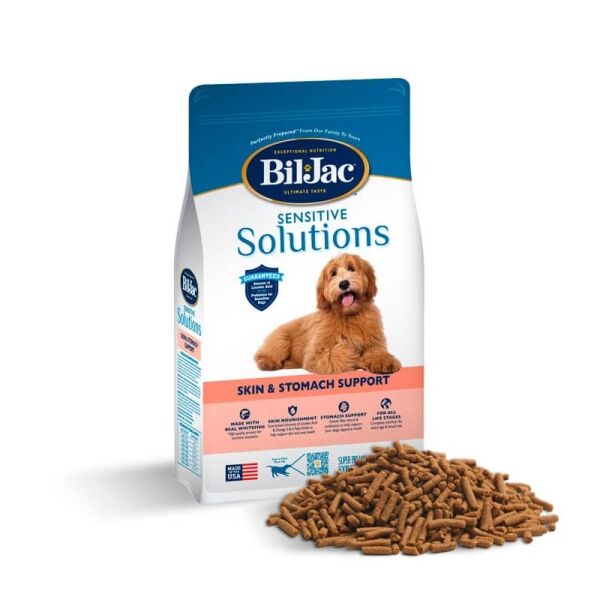 <strong>Bil Jac</strong> Sensitive Solutions, Alimento Seco para Perros, Piel y Estómago Sensible, bolsa de 2,72-13,6 kg