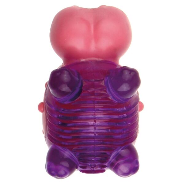 <strong>GiGwi</strong> Suppa Puppa Hipopótamo, Juguete Masticable para Cachorros, Goma TPR Rosada - Imagen 4