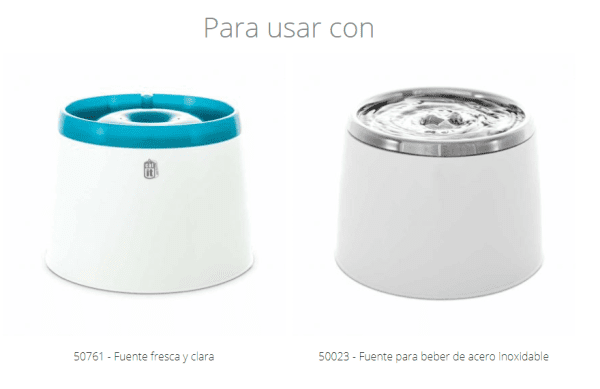 <strong>Catit</strong> Dual Action, Filtros de Repuesto para Fuentes de Agua para Gatos, 2 Unidades - Imagen 2