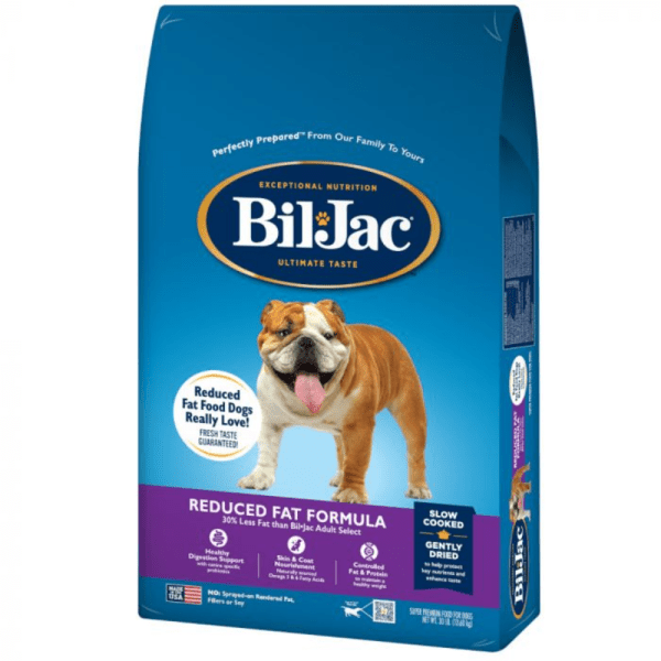 <strong>Bil Jac</strong> Reduced Fat Alimento Seco para Perros Grasa Reducida, Adulto, bolsa de 2,7-6,8-13,6 kg