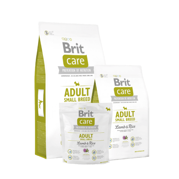 <strong>Brit Care</strong> Alimento Seco para Perros Hipoalergénico, Adulto, Raza Pequeña, Cordero, bolsa de 1-3-7 kg