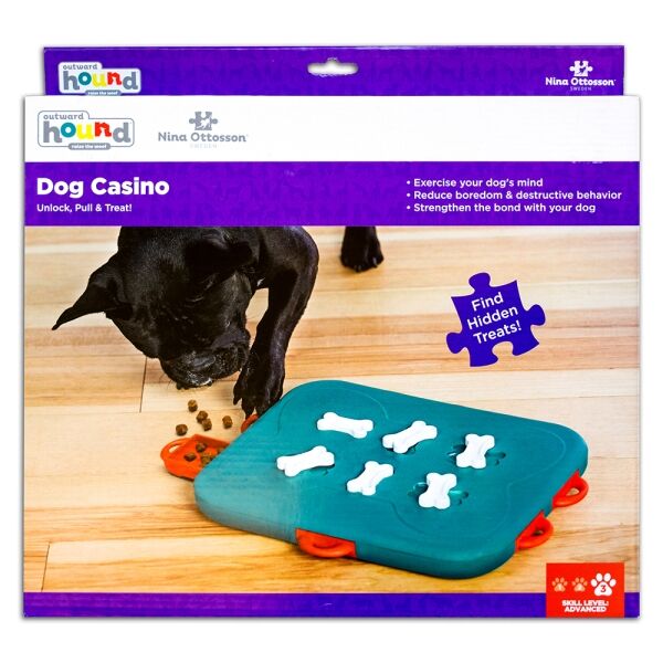 <strong>Nina Ottosson</strong> Dog Casino, Juego Interactivo con Dispensador de Snacks para Perros, Nivel 3 - Imagen 6