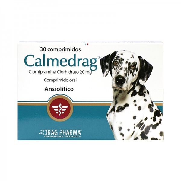 <strong>Calmedrag</strong> Solución Oral, Calmante y Ansiolítico para Perros y Gatos, 30 comprimidos