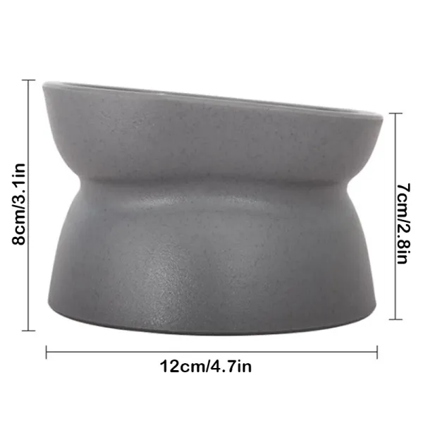 <strong>Marben Pets</strong> Plato Inclinación Pequeño para Perros y Gatos, Diámetro 12 cm - Imagen 3