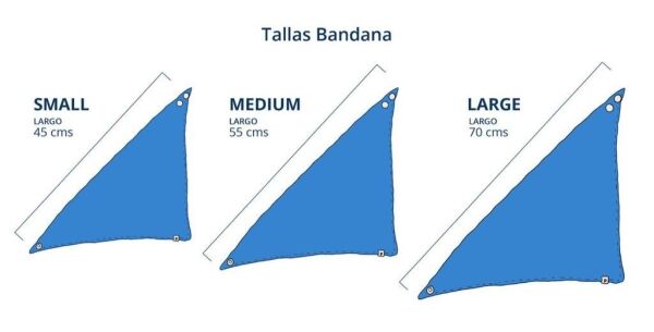 <strong>Pastore</strong> Rockstar, Bandana para Perros, Azul, Tallas S a L - Imagen 2