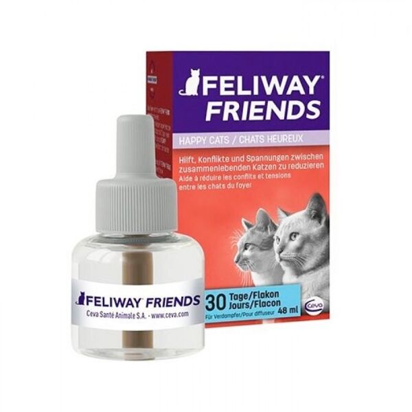 <strong>Feliway Friends</strong> Repuesto Difusor, Feromonas para Reducción de Conflictos entre Gatos, envase de 48 ml