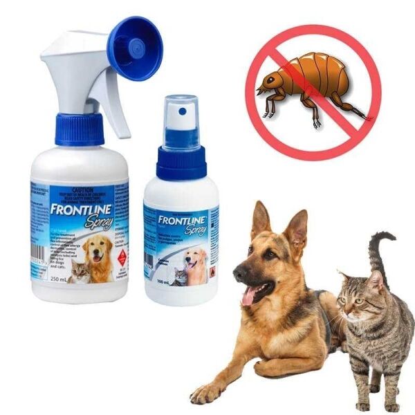 <strong>Frontline SPRAY</strong> Spray Antipulgas y Garrapatas para Perros y Gatos, botella de 100-250 ml