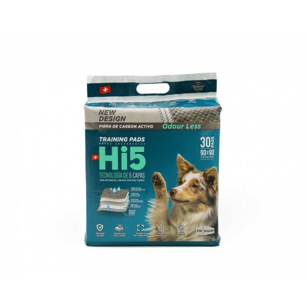 <strong>Hi5</strong> Training Pads, Sabanillas de Entrenamiento con Carbón Activo para Perros, 90 x 90 cm, 30 Unidades