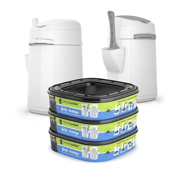 <strong>Litter Locker</strong> Refill Bolsas con Tecnología Air-Seal para Gatos, Pack x3 - Imagen 3