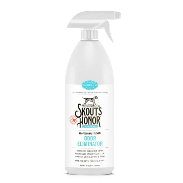 <strong>Skouts Honor</strong> Eliminador de Olores para Mascotas, Desodorante Biodegradable Multiusos, Capacidad de 1035 ml