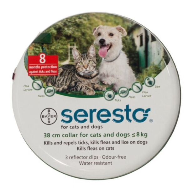 <strong>Seresto</strong> Collar Antipulgas y Garrapatas para Perros y Gatos, 1 unidad, 7-8 meses de protección - Imagen 3