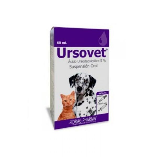 <strong>Ursovet</strong> Suspensión Oral, Protector Hepático para Perros y Gatos frasco de 60 ml