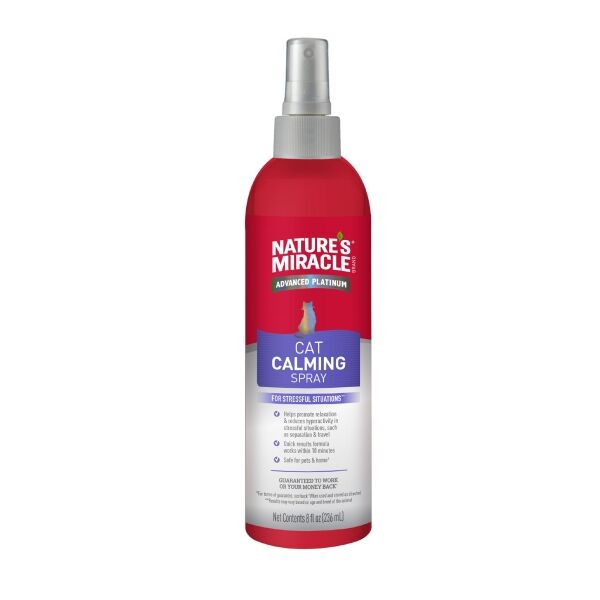 <strong>Nature's Miracle</strong> Cat Calming Spray, Spray Anti Estrés para Gatos, botella de 236 ml
