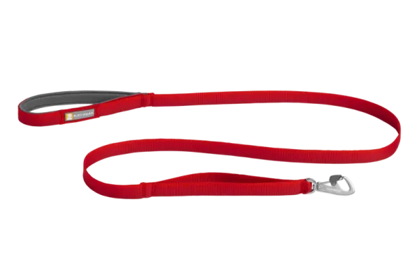 <strong>Ruffwear</strong> Front Range Red Sumac, Correa de Polyester Duradero y Resistente para Perros, Medidas: 1,5 mt de largo, 19 mm de ancho