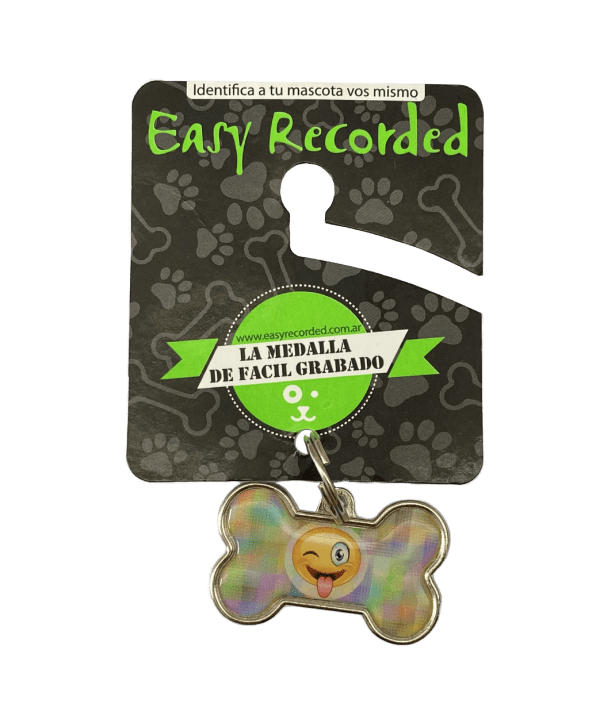 <strong>Easy Recorded</strong> Placa para Personalizar, Diseño Hueso