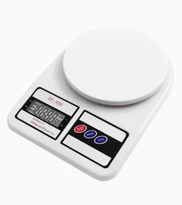 <strong>Guau!</strong> Balanza Digital SF-400 para Comida de Mascotas, Capacidad 10 kg, Blanca