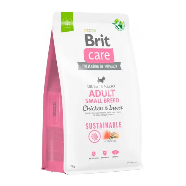 <strong>Brit Care</strong> Alimento Seco para Perros, Adulto, Raza Pequeña, Pollo y Insecto, bolsa de 1-3-7 kg