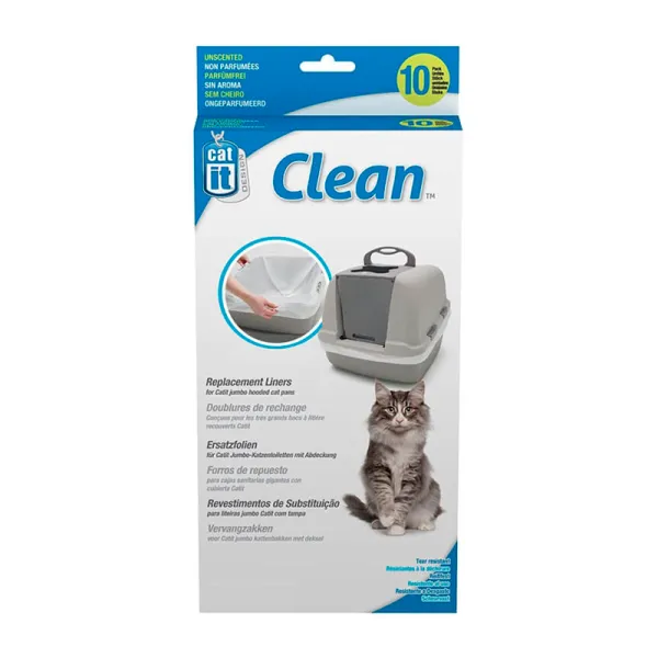 <strong>Catit</strong> Clean, Bolsas Biodegradables para Baños Jumbo de Gatos, 10 Unidades