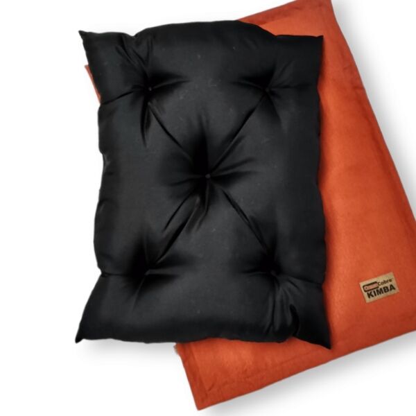 <strong>Kimba Pets</strong> Cama Patagonia Lona Sienna para Perros y Gatos, Tecnología Antimicrobiana Copptech, Tallas S‑L - Imagen 2