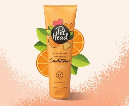 <strong>Pet Head</strong> Ditch The Dirt, Acondicionador Desodorante para Perros con Carbón Vegetal, Aroma Naranja, 250 ml