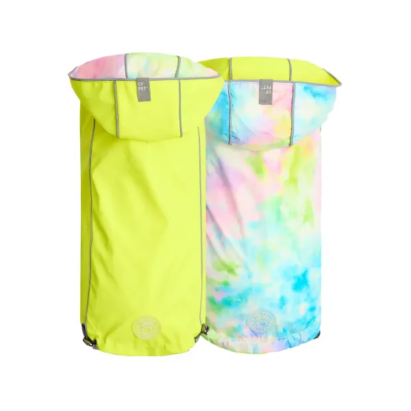 <strong>GF Pet</strong> Neon, Chaqueta Impermeable para Perros, Tallas Varias, Amarilla Neon con Diseño Reversible