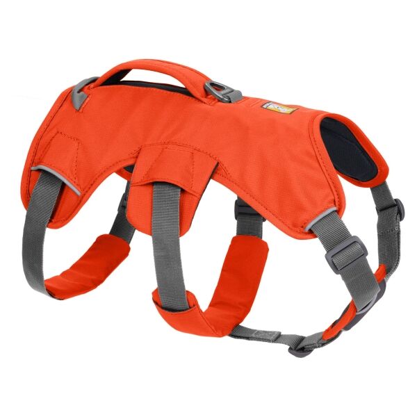 <strong>Ruffwear</strong> Web Master Blaze Orange, Arnés de Soporte para Perros, Tallas S a M