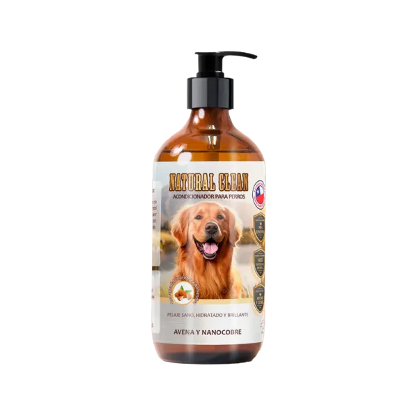 <strong>Natural Clean</strong> Acondicionador para Perros, Hidratación Profunda, Aroma Almendra, 250 ml