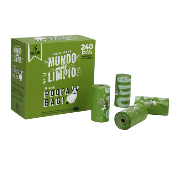 <strong>Poopa Bag</strong> Bolsas Biodegradables para Desechos Caninos, Pack de 240 Bolsas