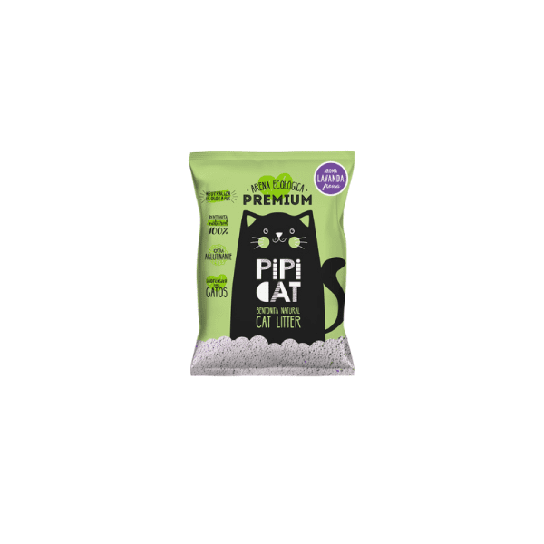<strong>Pipi Cat</strong> Arena Sanitaria Aglutinante para Gatos, Aroma Lavanda, Bolsa 15 kg