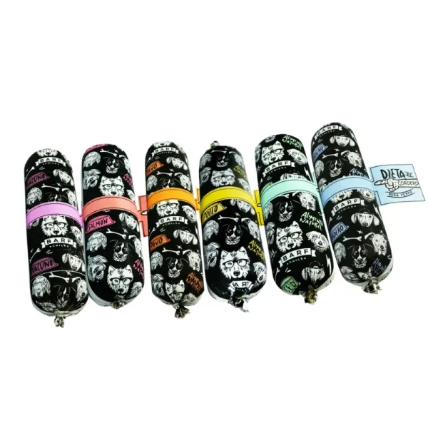 <strong>Pack de Variedades: Barf</strong> Alimento Húmedo Natural Completo para Perros, 6 sabores en sachet - Imagen 2