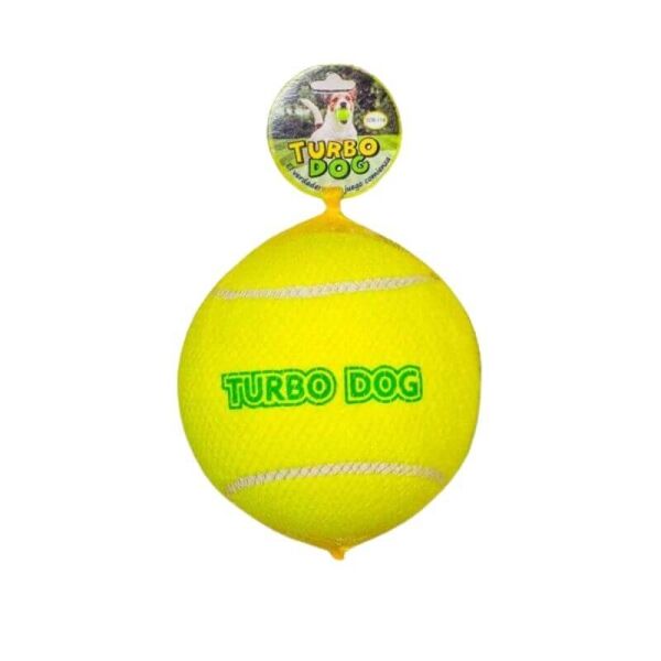 <strong>Turbo Dog</strong> Pelota de Tenis con Chirriador para Perros Medianos, Diámetro 8 cm