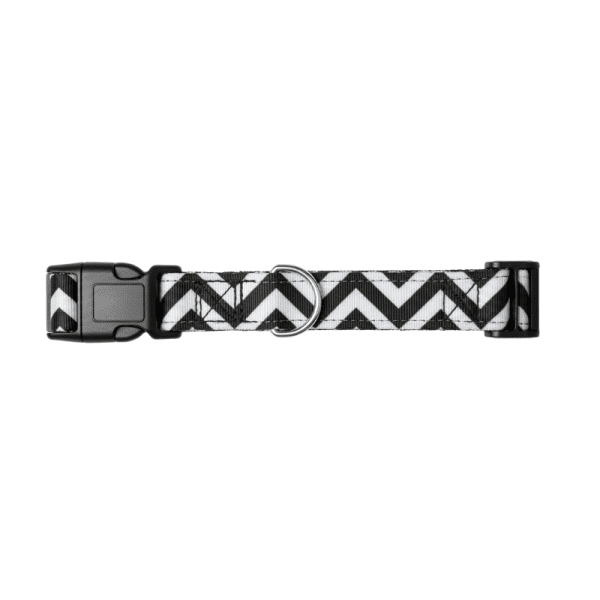 <strong>Wonder Dog</strong> JW, Collar para Perros, Rayas Blanco Negro, Talla L