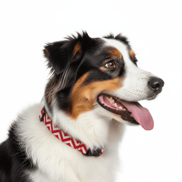 <strong>Wonder Dog</strong> JW, Collar para Perros, Rayas Blanco Rojo, Talla XL - Imagen 2