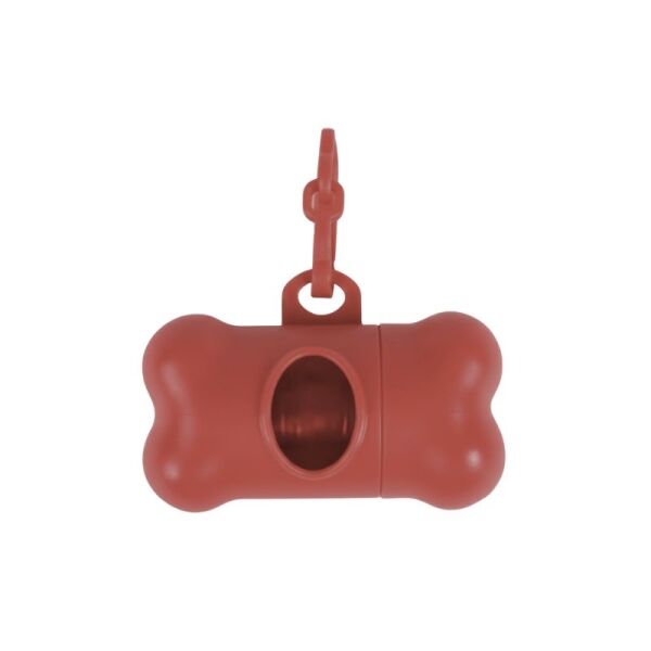 <strong>Wonder Dog</strong> Dispensador de Bolsas para Desechos con Diseño de Hueso para Mascotas, Rojo Oscuro, NO INCLUYE BOLSAS