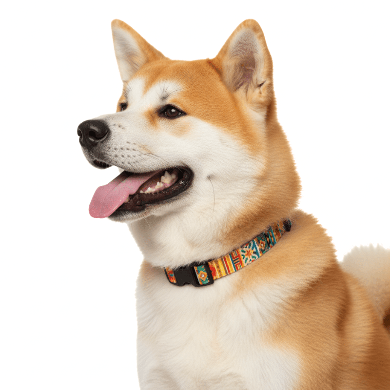 <strong>Wonder Dog</strong> JW, Collar para Perros, Amarillo Étnico, Talla XL - Imagen 2