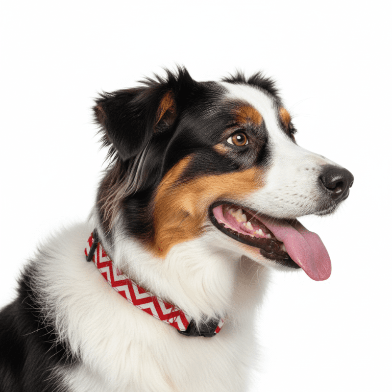 <strong>Wonder Dog</strong> JW, Collar para Perros, Rayas Blanco Rojo, Talla L - Imagen 2
