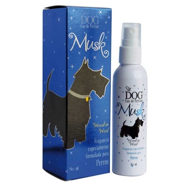 <strong>Sir Dog</strong> Musk Wooden Woof, Perfume para Perros, Herbal Amaderado con Lavanda, Romero y Fondo de Cedro y Vetiver, 80 ml