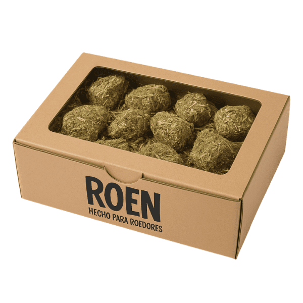 <strong>Roen</strong> Alfalfa en Cubos, Snack para Roedores, caja de 870 gr