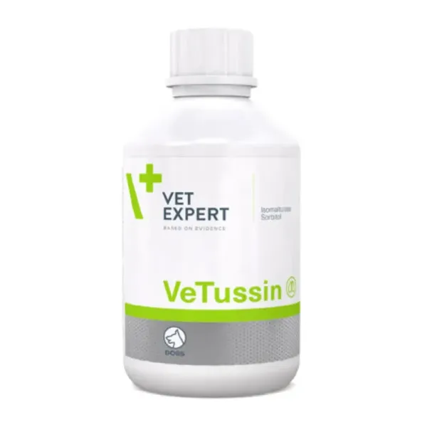 <strong>Vetussin</strong> Suplemento para la Tos y Apoyo Respiratorio para Perros, botella de 100 ml