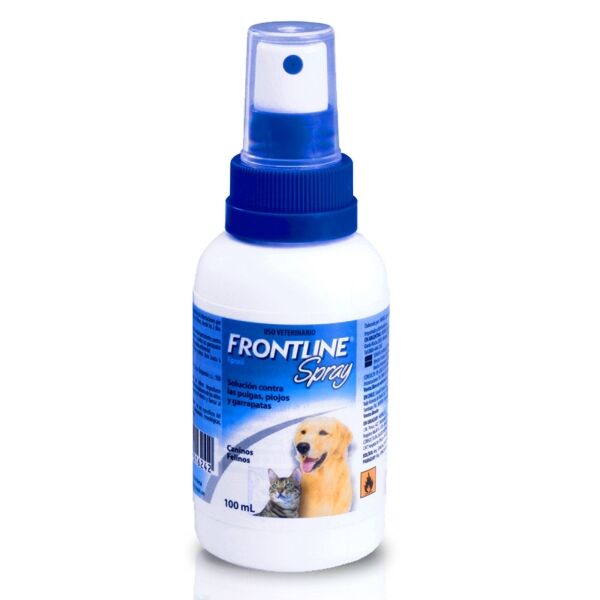<strong>Frontline SPRAY</strong> Spray Antipulgas y Garrapatas para Perros y Gatos, botella de 100-250 ml - Imagen 2