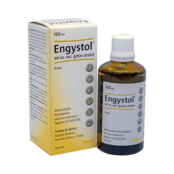 <strong>Engystol</strong> Solución Oral, Inmunomodulador Homeopático para Perros, Gatos y más, frasco de 100 ml