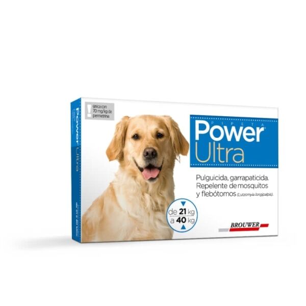 <strong>Power</strong> Ultra Solución Tópica, Antiparasitario Externo para Perros, 1 pipeta (dosis mensual) - Imagen 3
